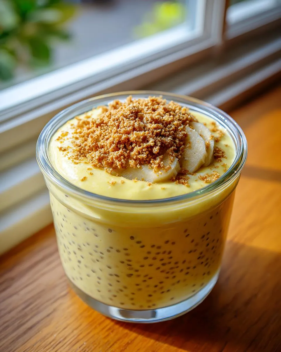 Banana Cream Pie Blended Chia Pudding - detail 2