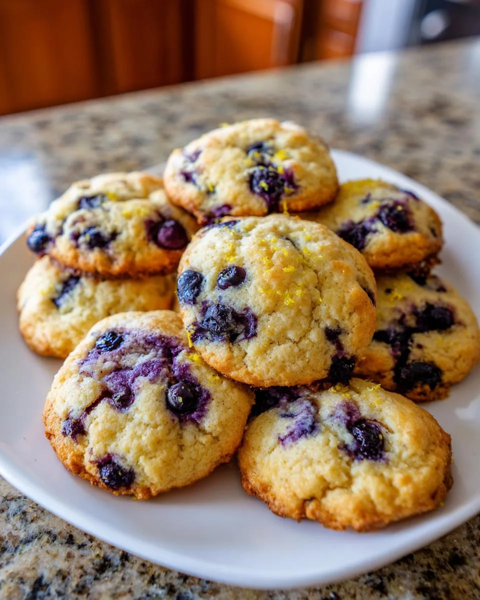 Blueberry Lemon Cottage Cheese Cookies - detail 3