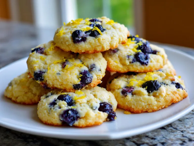 Blueberry Lemon Cottage Cheese Cookies