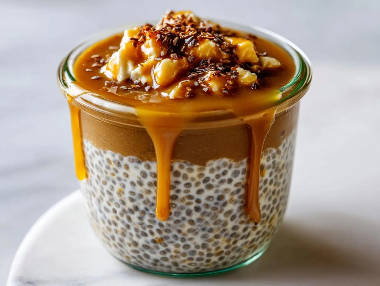 Caramel Macchiato Chia Pudding: Protein-Packed in 5 Min
