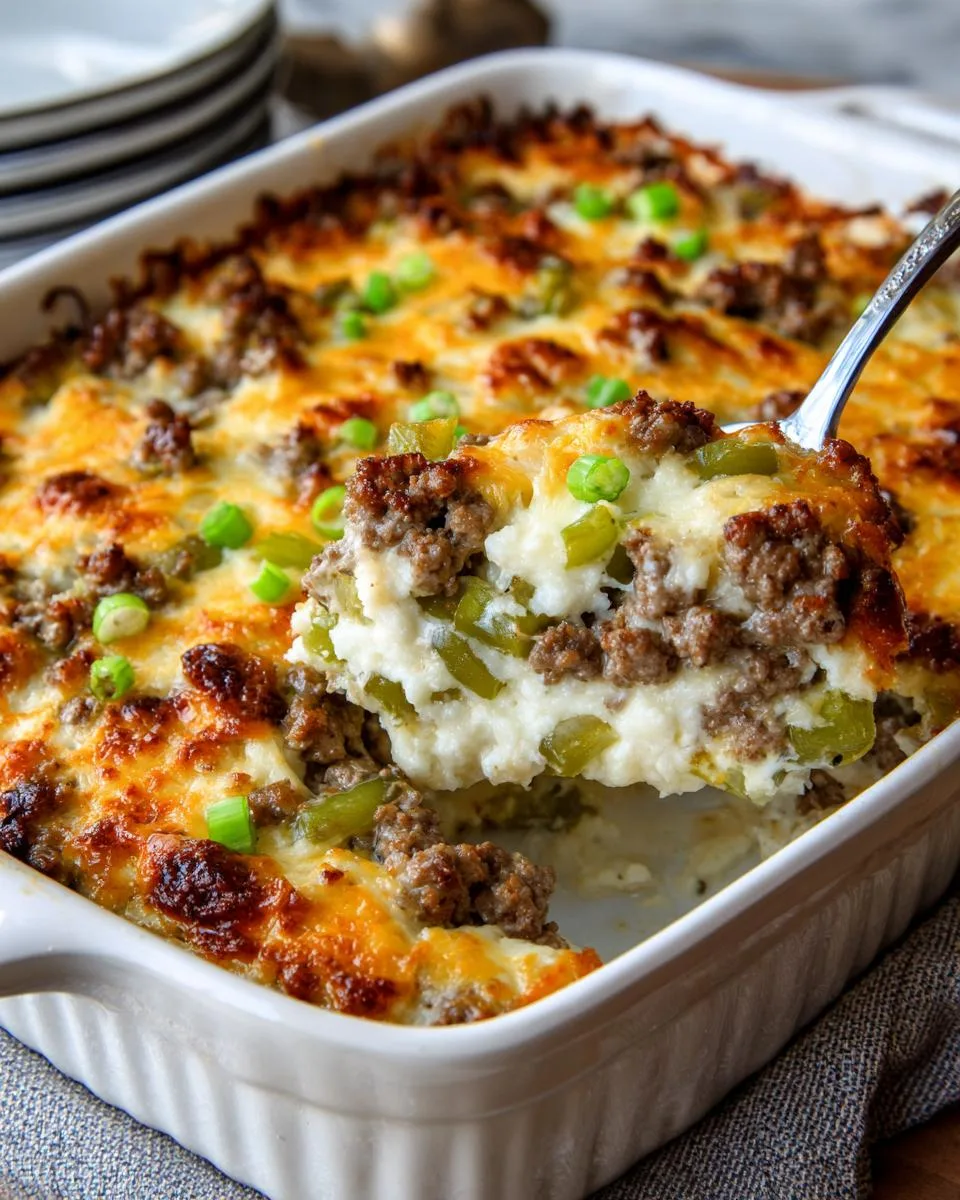 Cauliflower Ground Beef Philly Melt - detail 2