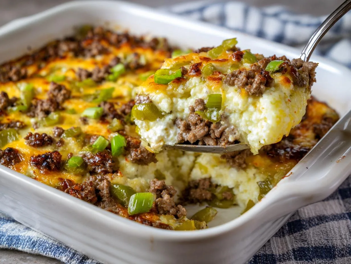 35-Minute Cauliflower Ground Beef Philly Melt