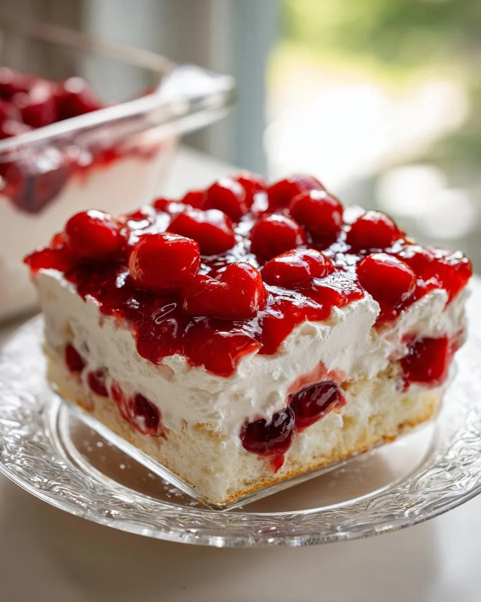 Cherries in the Snow Dessert - detail 2