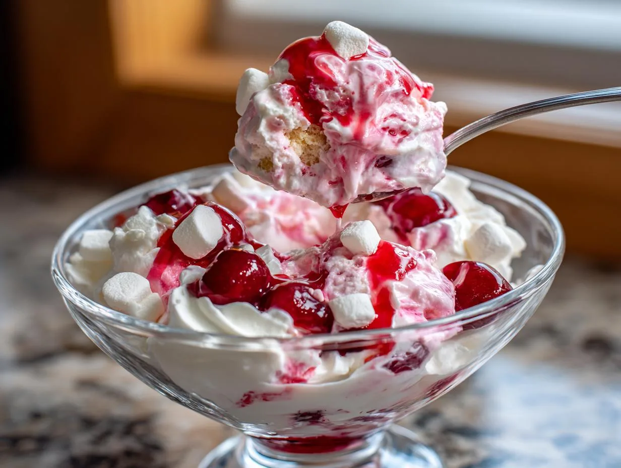 Irresistible 5-Ingredient Cherry Cheesecake Fluff Recipe