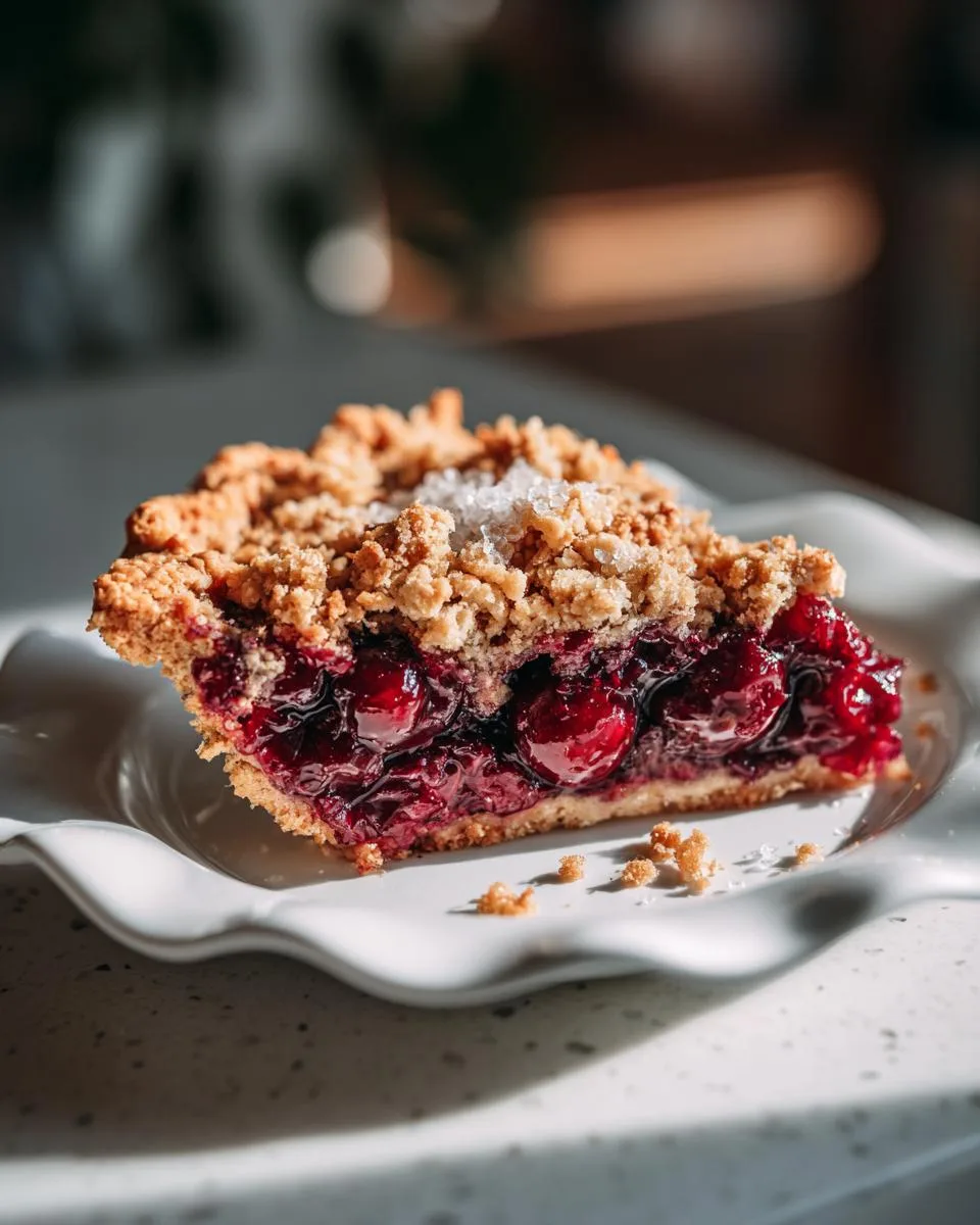 Cherry Crumble Pie Recipe - detail 2