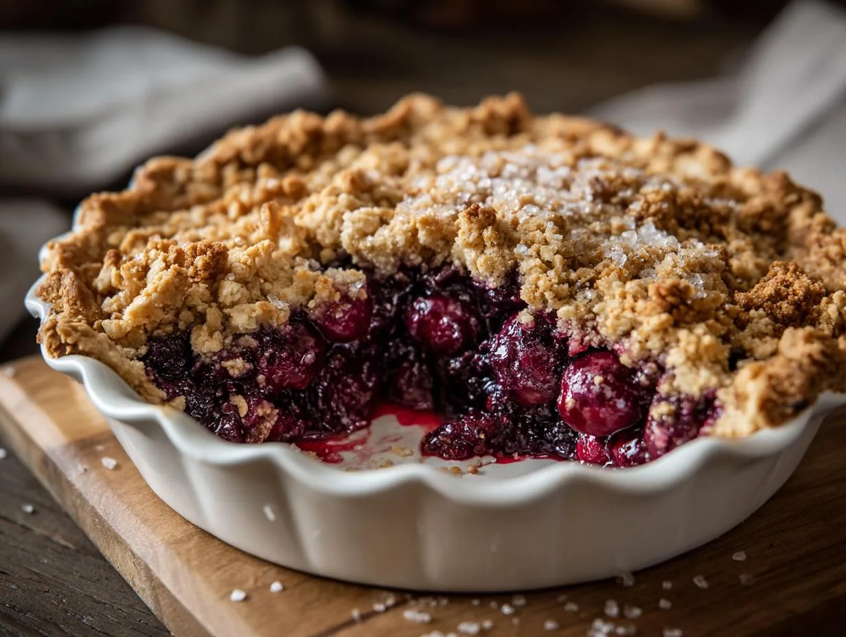 Perfect Cherry Crumble Pie Ready in Under an Hour