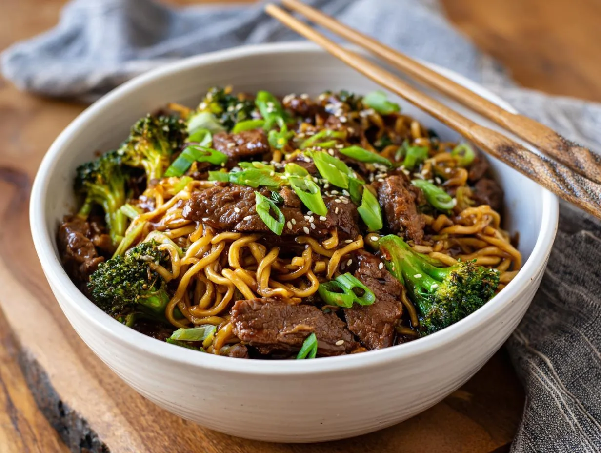 Chinese Crispy Beef Broccoli Noodles: A 30-Minute Flavor Explosion