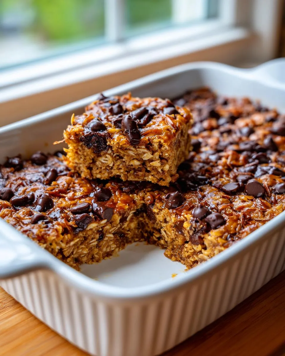 Coconut Dark Chocolate Protein Oat Squares - detail 1