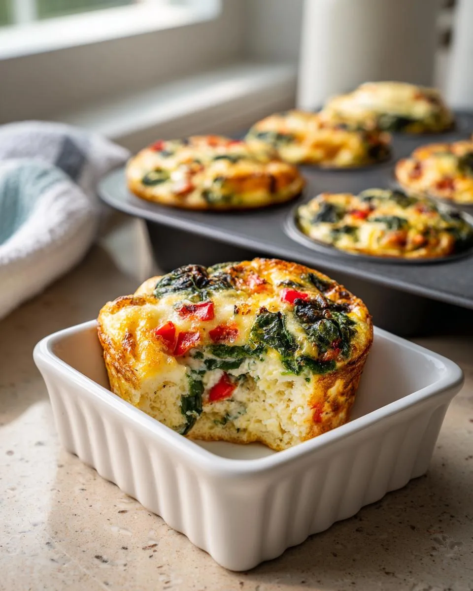 Cottage Cheese Mozzarella Egg Cups - detail 2