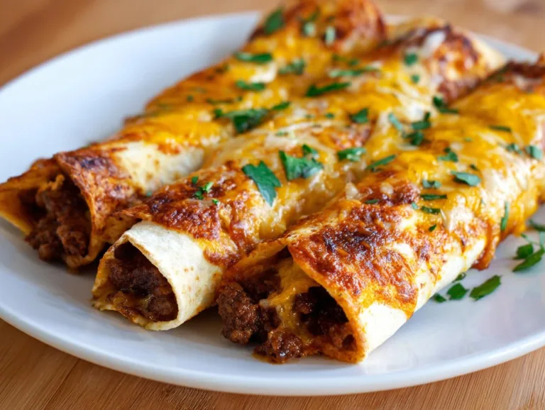 Crispy Cheesy Beef Taquitos Recipe