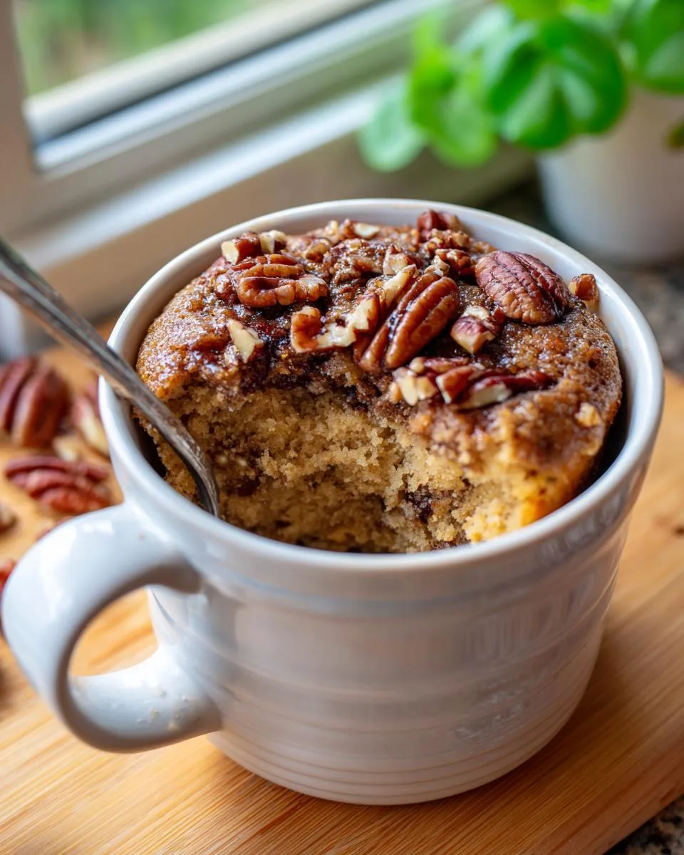 Espresso Pecan Pie Mug Cake - detail 1