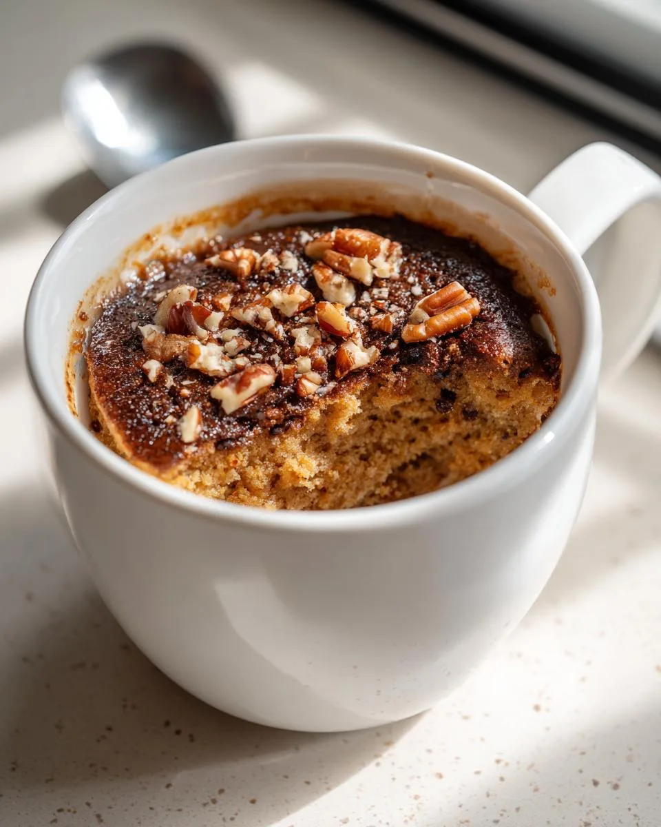 Espresso Pecan Pie Mug Cake - detail 2