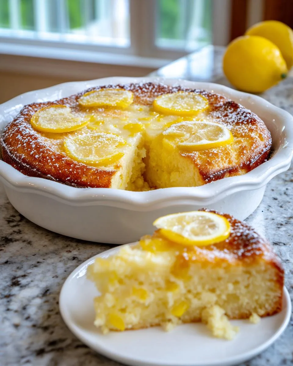 Flourless Lemon Greek Yogurt Cake - detail 2