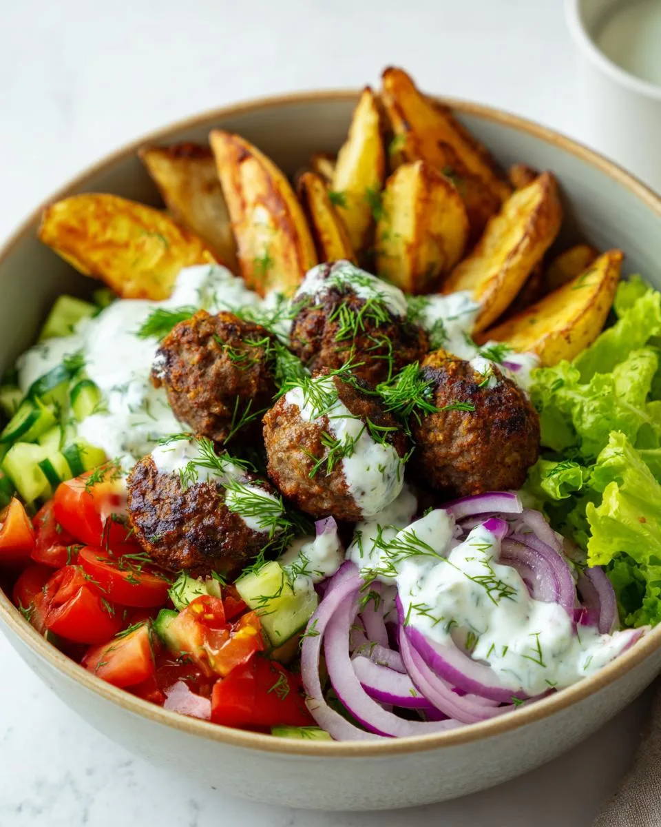 Greek Meatball Bowl Recipe - detail 1