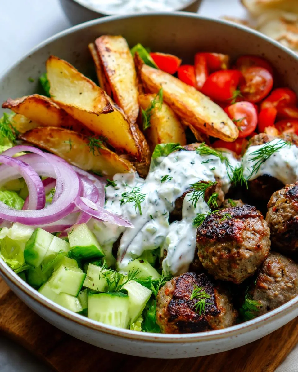 Greek Meatball Bowl Recipe - detail 2