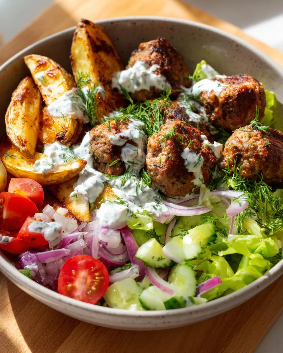 Greek Meatball Bowl Recipe - detail 3