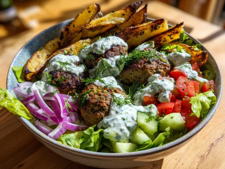 Greek Meatball Bowl Recipe