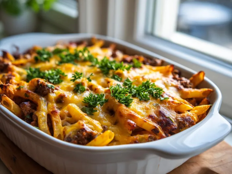 High Protein Creamy Beef Pasta