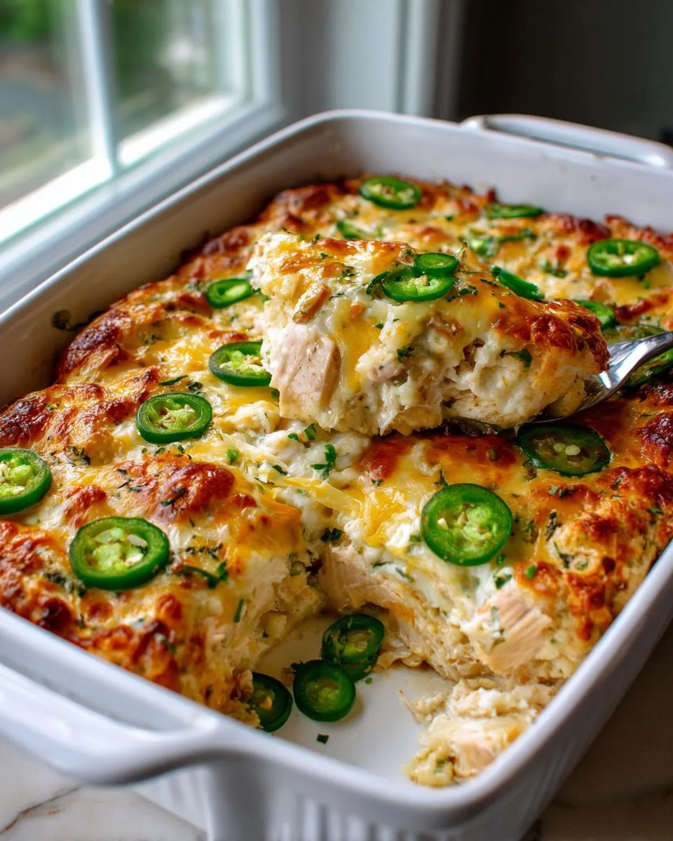 Jalapeño Ranch Chicken Cottage Cheese Bake - detail 1
