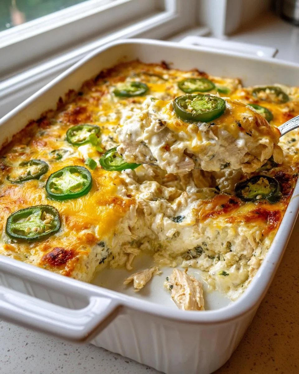 Jalapeño Ranch Chicken Cottage Cheese Bake - detail 2