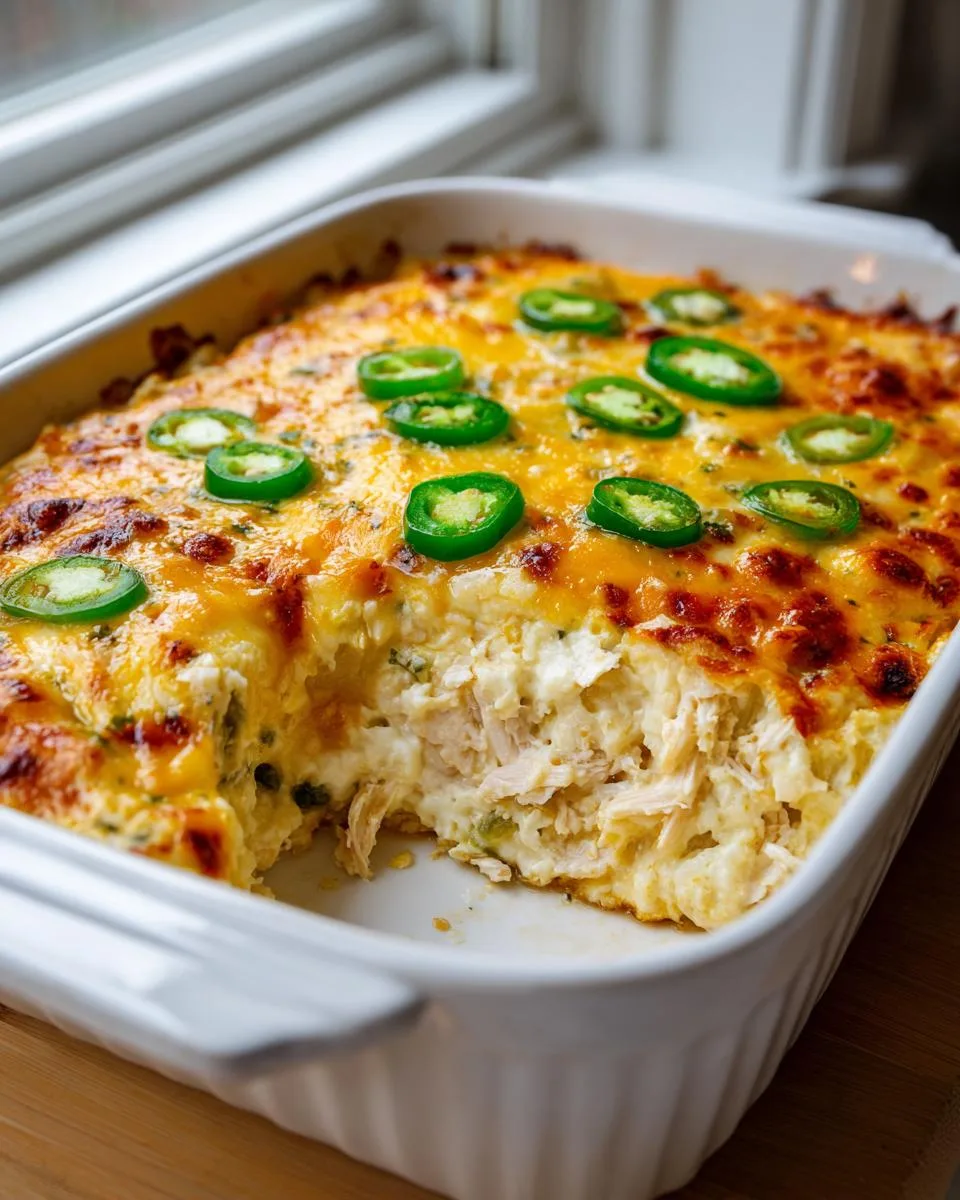 Jalapeño Ranch Chicken Cottage Cheese Bake - detail 3