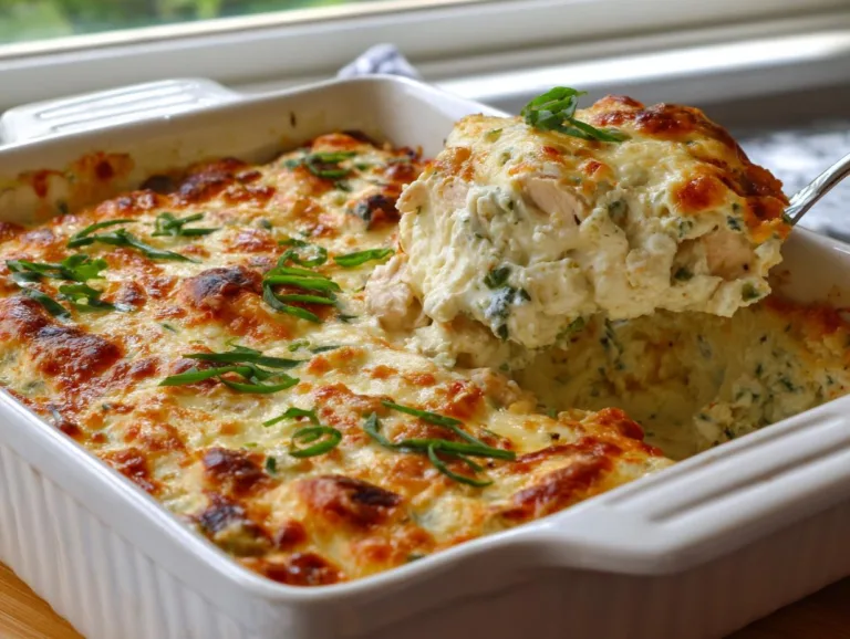 Jalapeño Ranch Chicken Cottage Cheese Bake