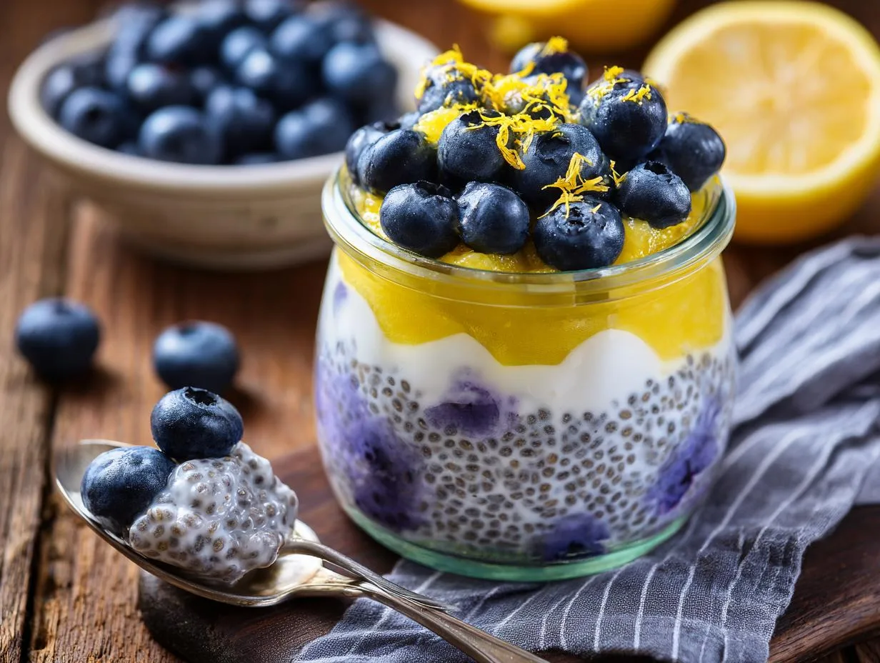 Lemon Blueberry Chia Parfait That Takes Just 5 Minutes