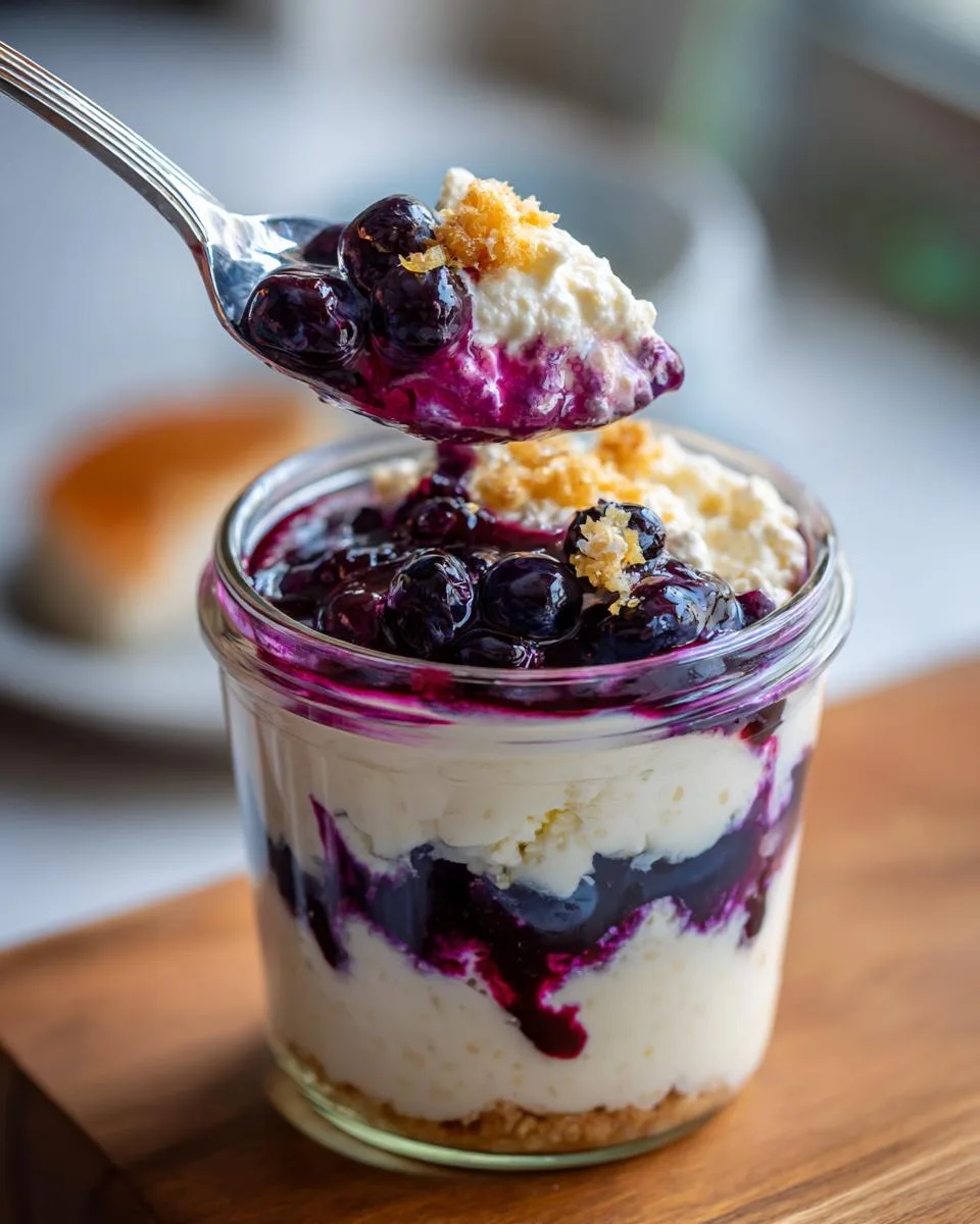 Lemon Curd Blueberry Layered Chia Pudding - detail 1