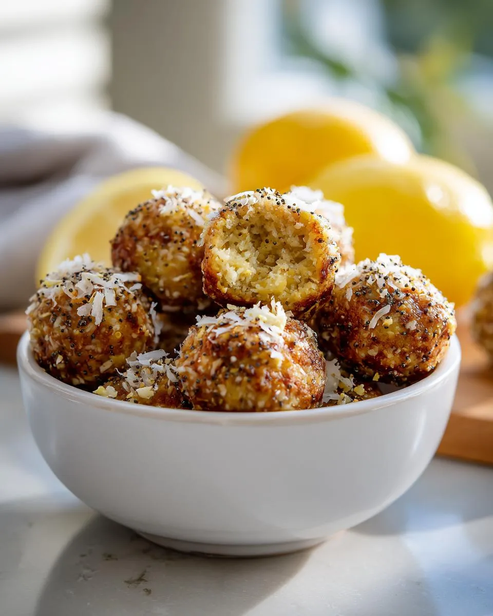 Lemon Poppyseed Energy Protein Bites - detail 2