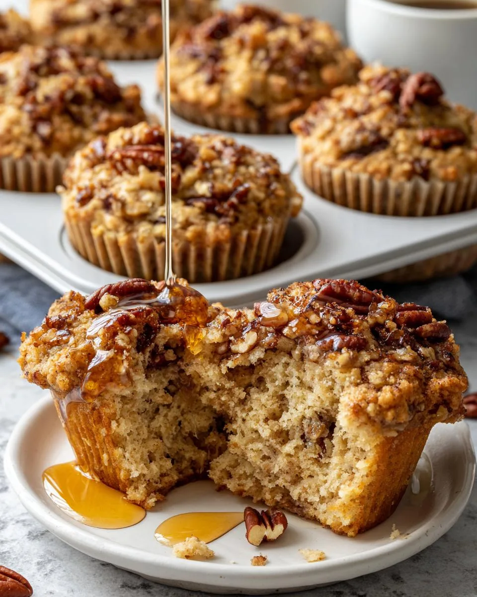 Maple Pecan Oatmeal Muffins - detail 1