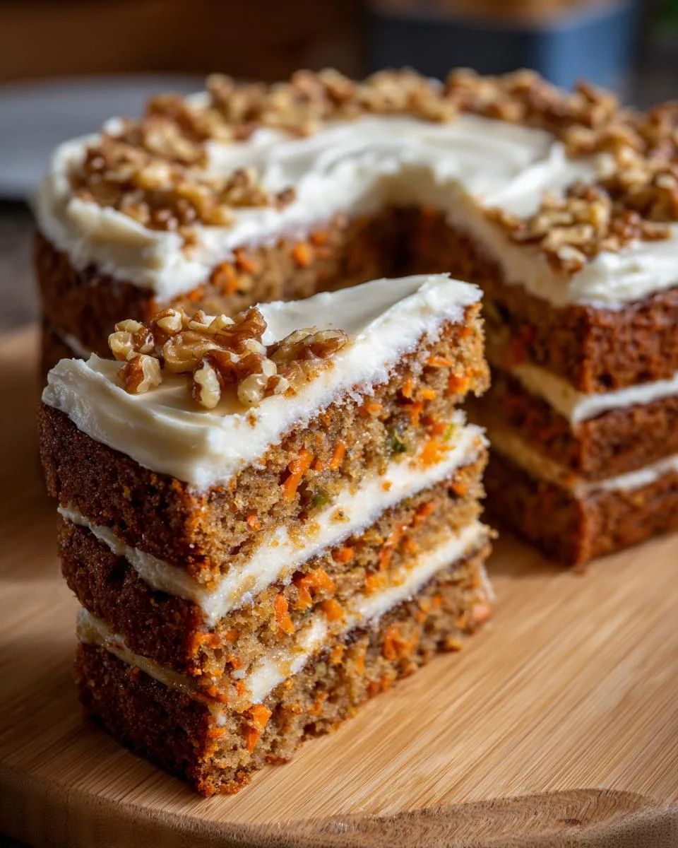 Oat Apple and Carrot Cake - detail 1