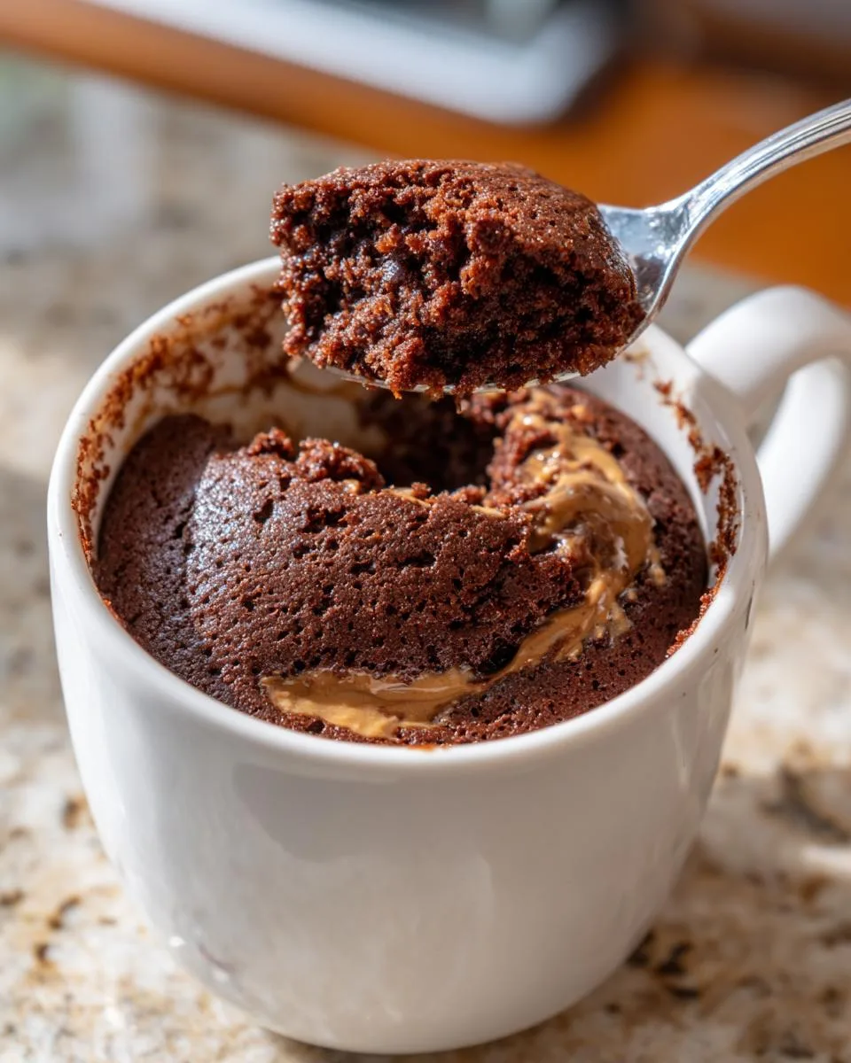 Peanut Butter Cottage Cheese Mug Cake - detail 1