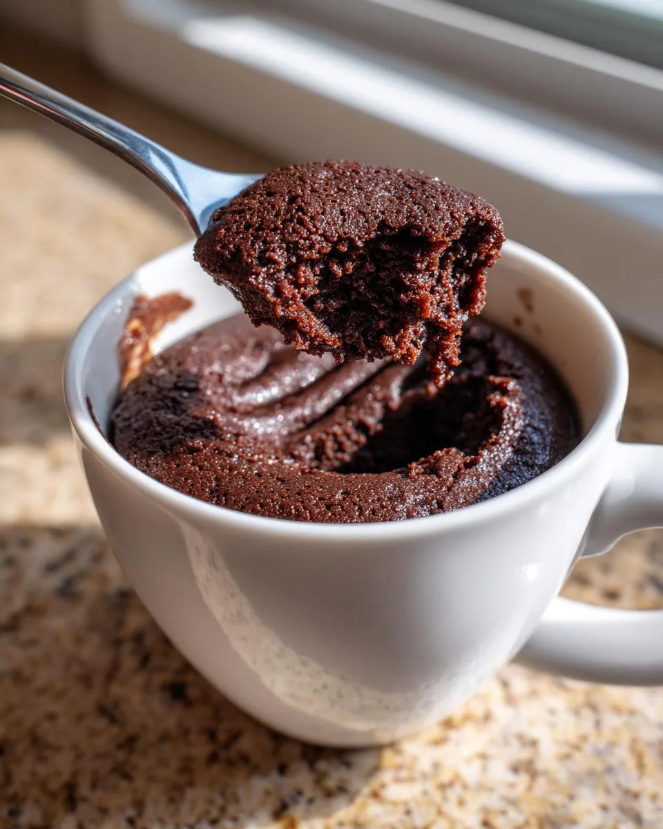 Peanut Butter Cottage Cheese Mug Cake - detail 2