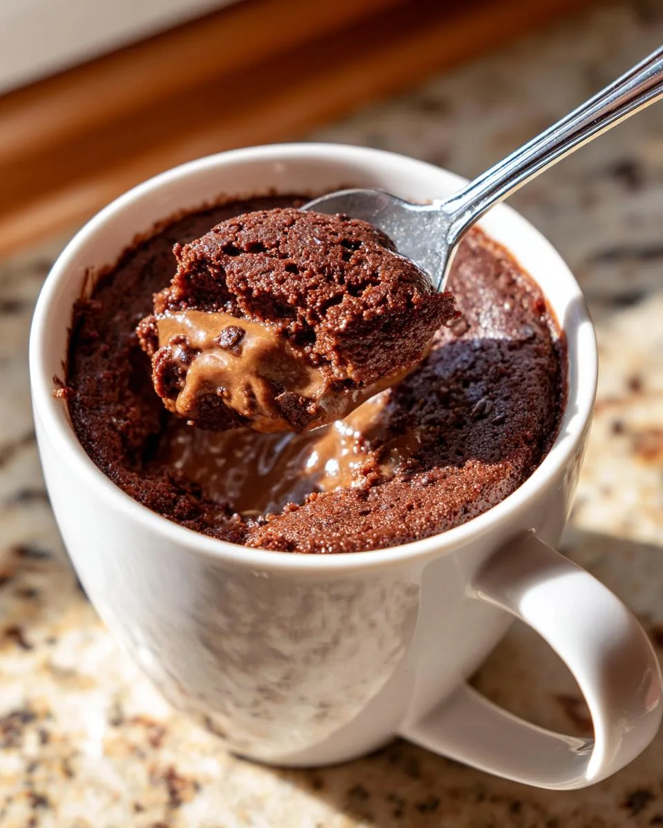 Peanut Butter Cottage Cheese Mug Cake - detail 3