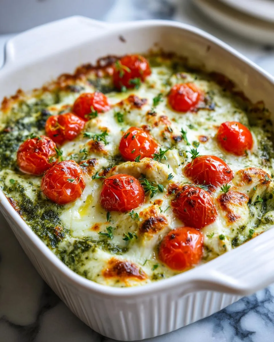 Pesto Chicken Tomato Protein Bake - detail 2