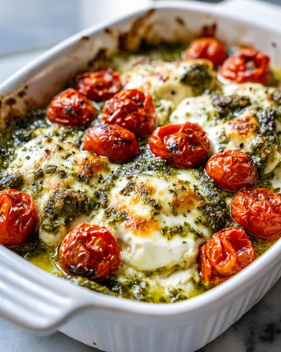 Pesto Chicken Tomato Protein Bake - detail 3