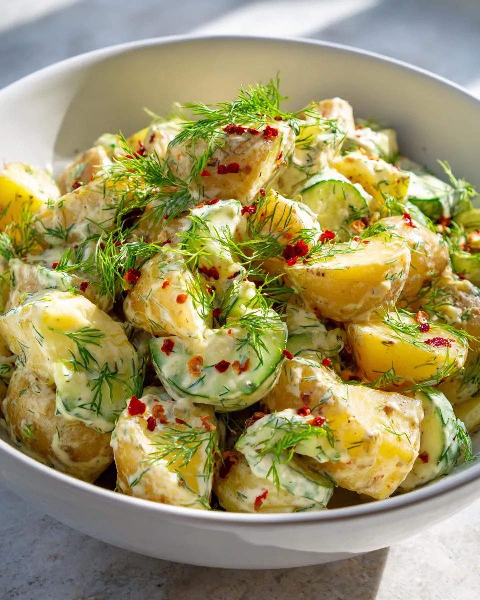 Potato Cucumber Salad Creamy Dill - detail 1