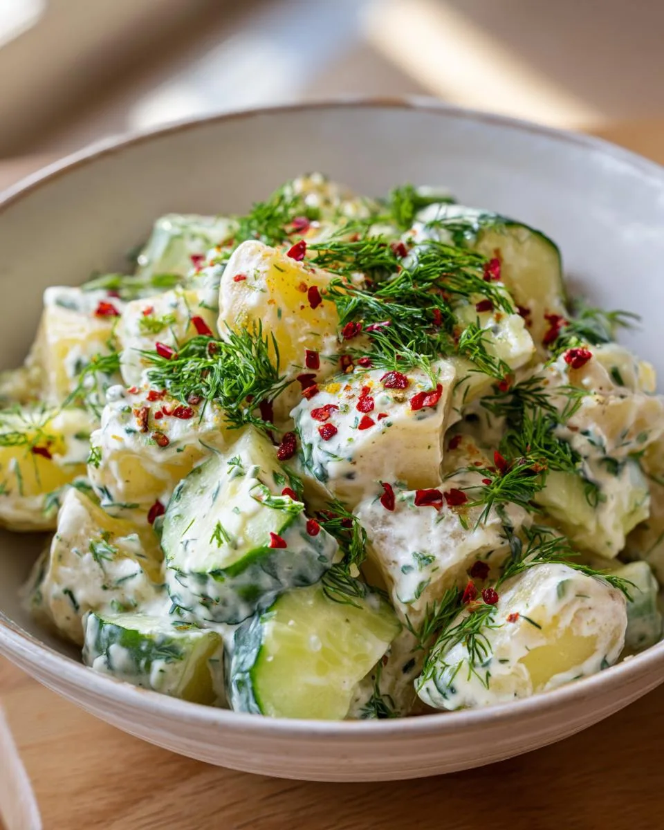 Potato Cucumber Salad Creamy Dill - detail 2