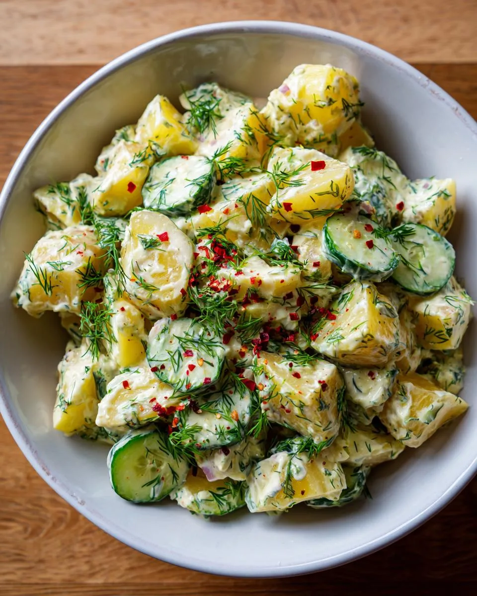 Potato Cucumber Salad Creamy Dill - detail 3