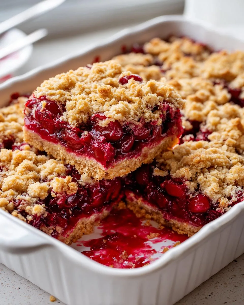 Quick Cherry Crumble Bars - detail 2
