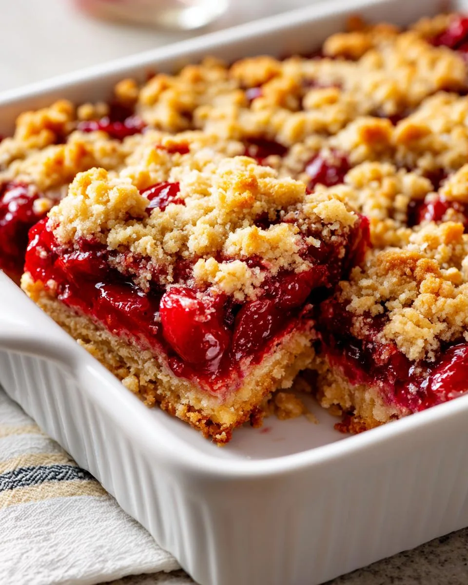Quick Cherry Crumble Bars - detail 3