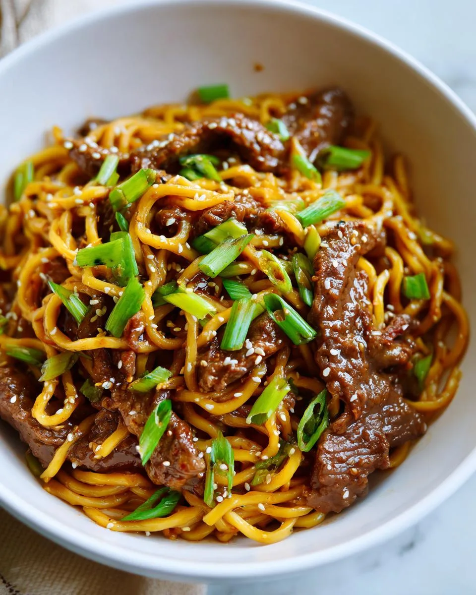Sticky Beef Noodles - detail 3