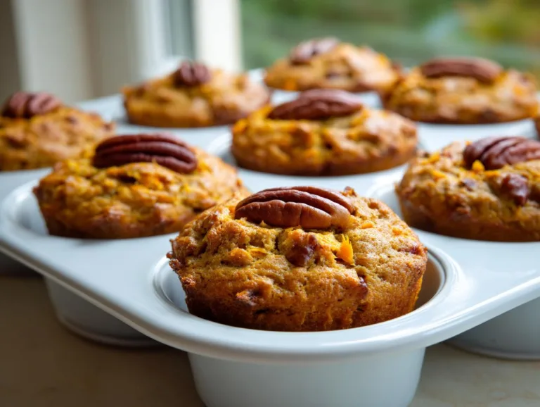 Sweet Potato Pecan Flourless Muffins
