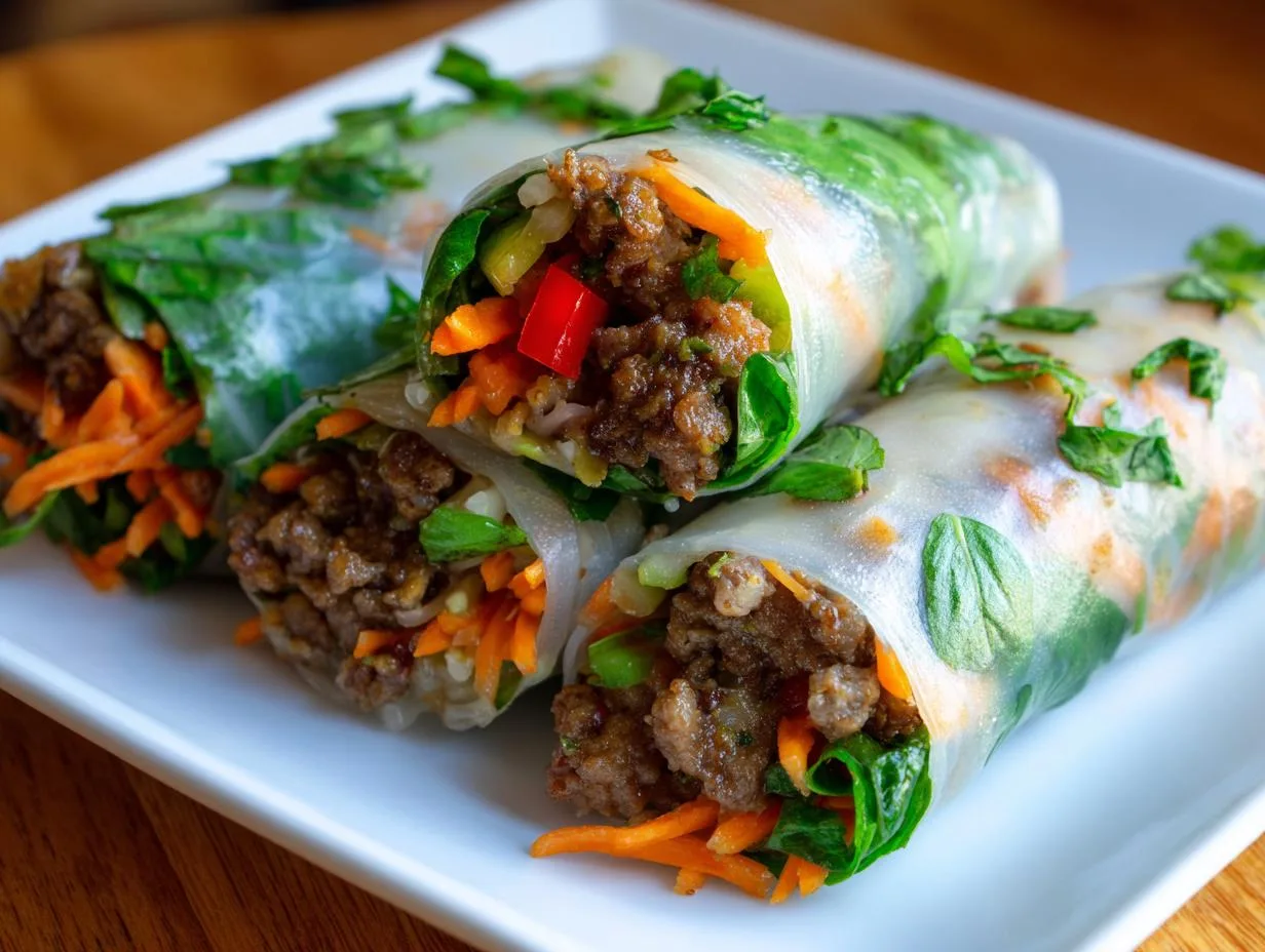 5-Star Thai Fresh Basil Beef Rolls: Easy & Irresistible!