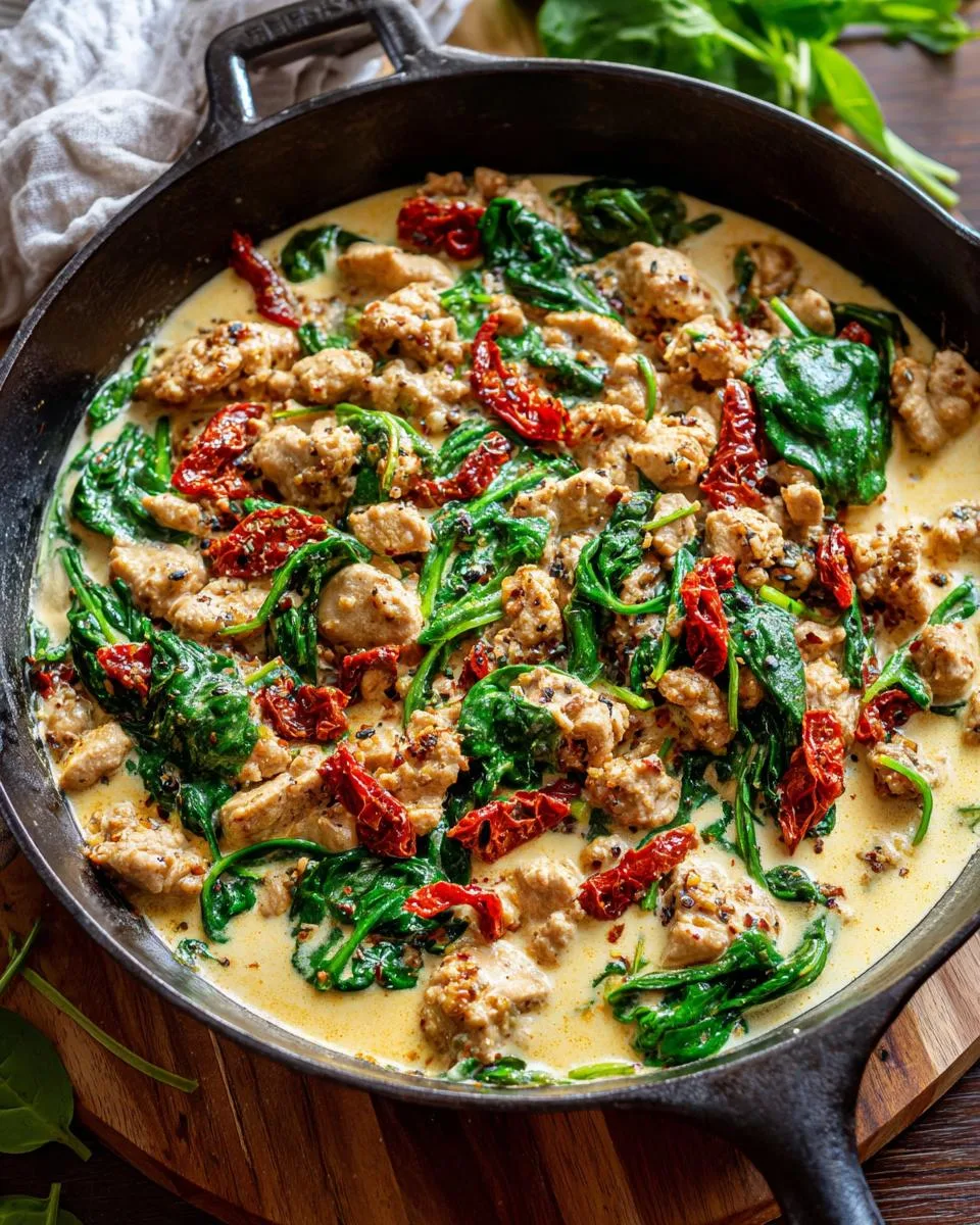 Tuscan Ground Chicken Skillet - detail 2