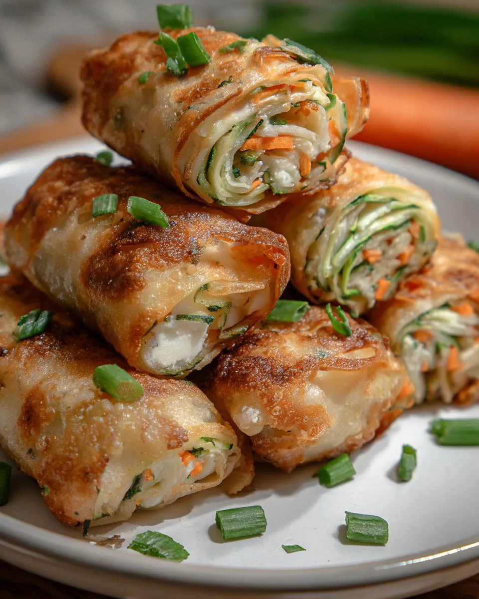 Zucchini Cottage Cheese Air fryer Rolls - detail 1