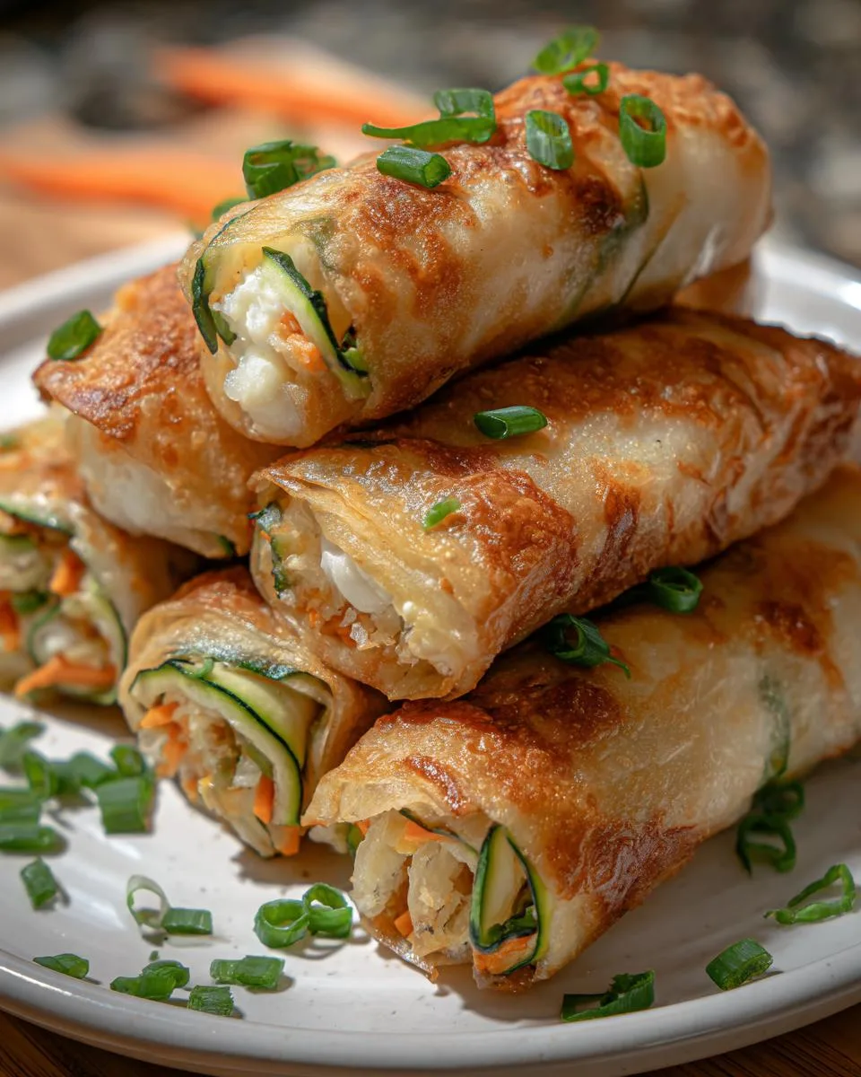 Zucchini Cottage Cheese Air fryer Rolls - detail 2