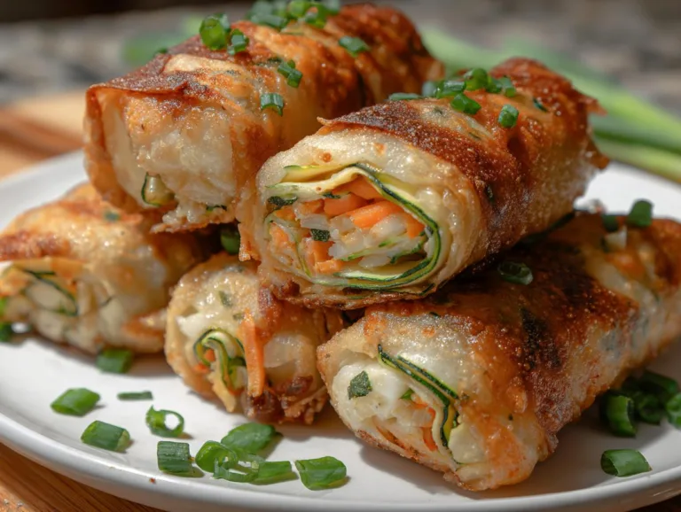 Zucchini Cottage Cheese Air fryer Rolls