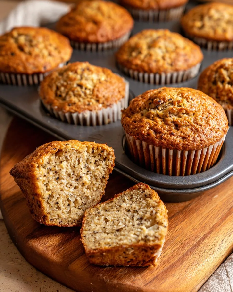 banana oat breakfast muffins - detail 2