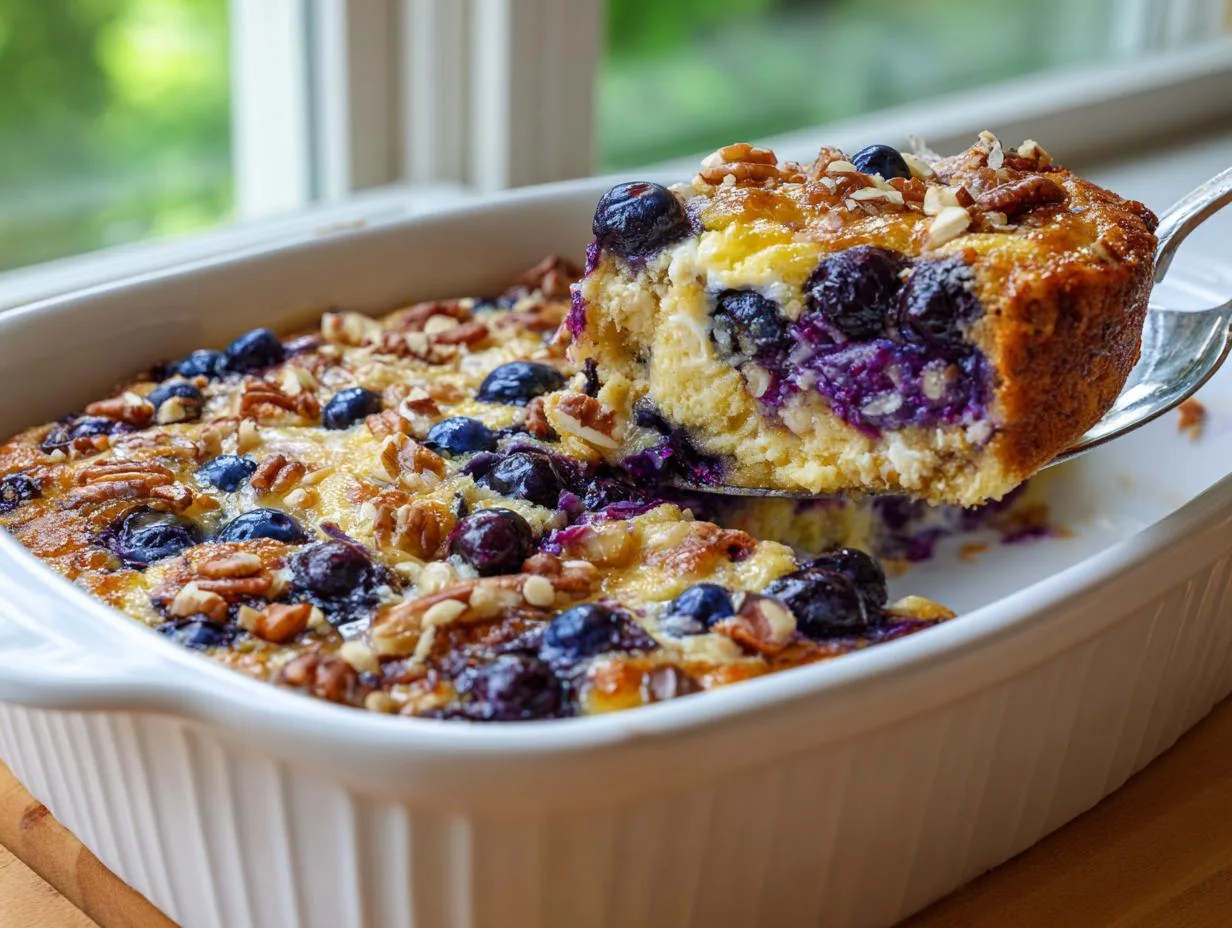 Delicious Blueberry Cottage Cheese Breakfast Bake in 40 Minutes